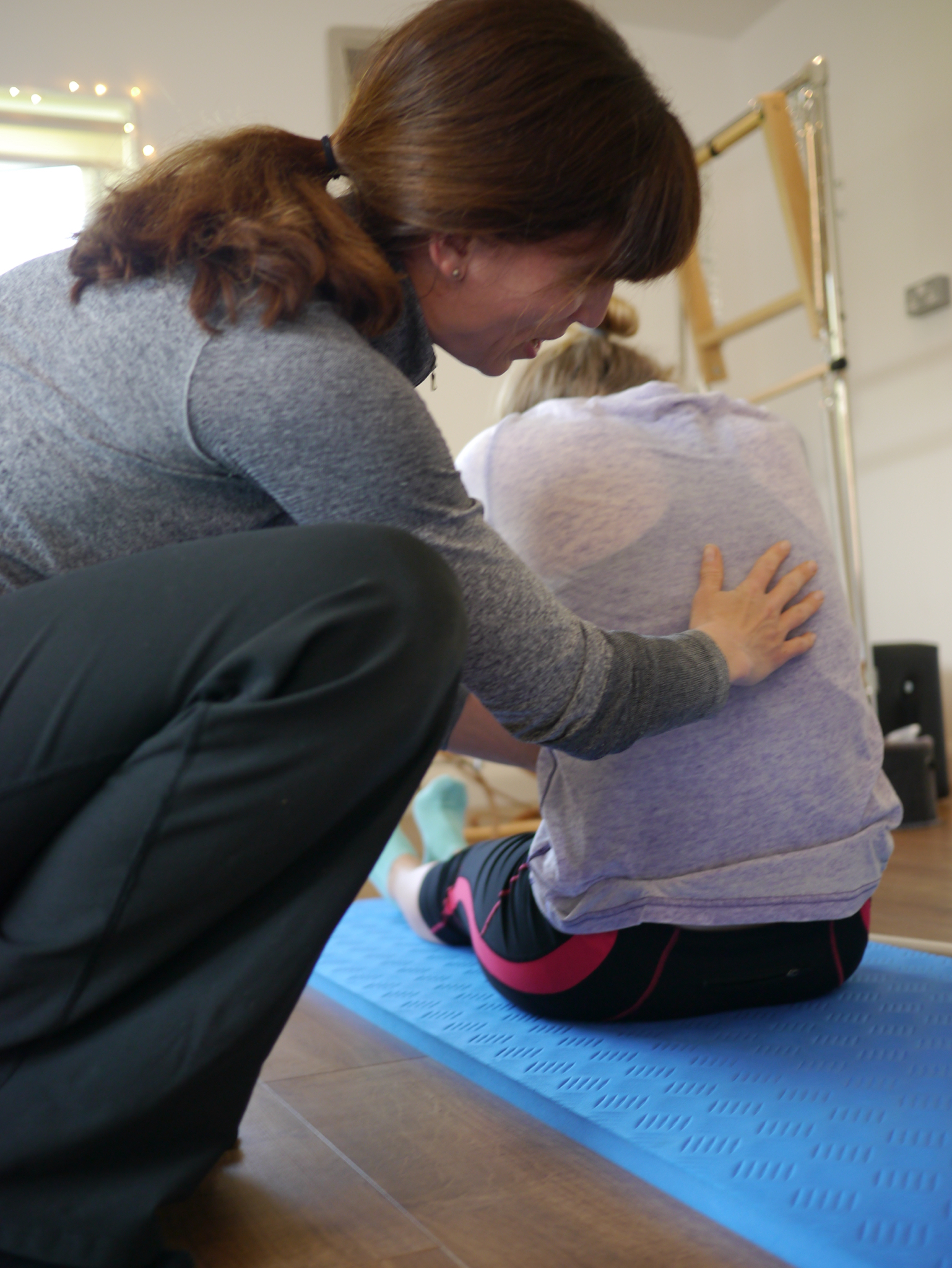 Emma guiding a client